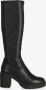 Mexx Zwarte Leren Kniehoge Laarzen Merel Black Dames - Thumbnail 2