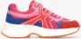 Mexx Roze Lage Sneakers Loyce Multicolor Dames - Thumbnail 2