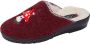 Belafit Pantoffels per 2 paar met schattig borduursel Blauw Rood - Thumbnail 4