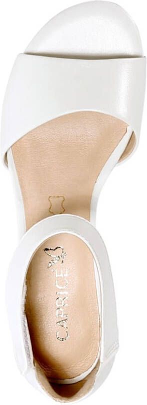 Caprice Sandaaltje met walking on air leren binnenzool Wolwit