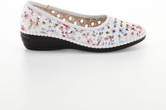 Julietta Ballerina met hartjesborduursel Multicolor