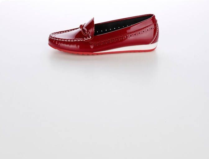 Liva Loop Mocassin met karakteristieke mocassinnaad Rood