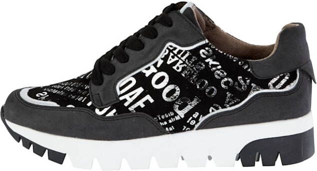 Liva Loop Sneaker met modieuze print Antraciet - Foto 2