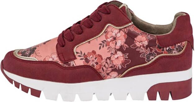 Liva Loop Sneaker met modieuze print Bordeaux - Foto 1