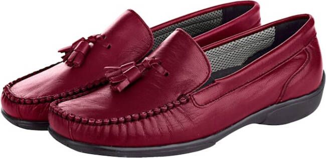 Naturläufer Mocassin met karakteristieke mocassinnaad Bordeaux Berry