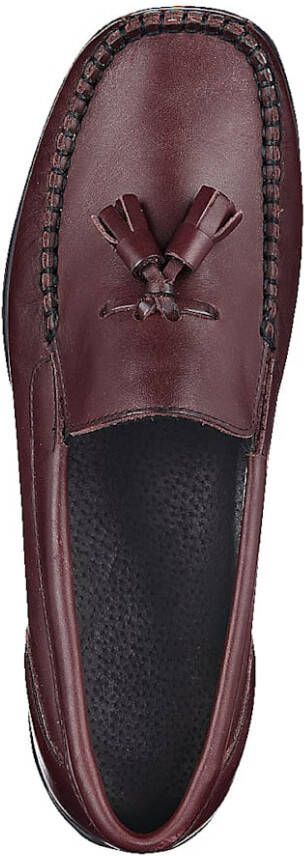 Naturläufer Mocassin met karakteristieke mocassinnaad Bordeaux Berry