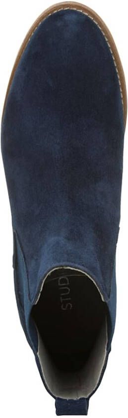 Studio W Chelsea boot met elastische inzetten aan beide kanten Marine