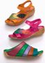 Gemini Sandaaltje met bladerenapplicatie Pink Groen Blauw Oranje - Thumbnail 1