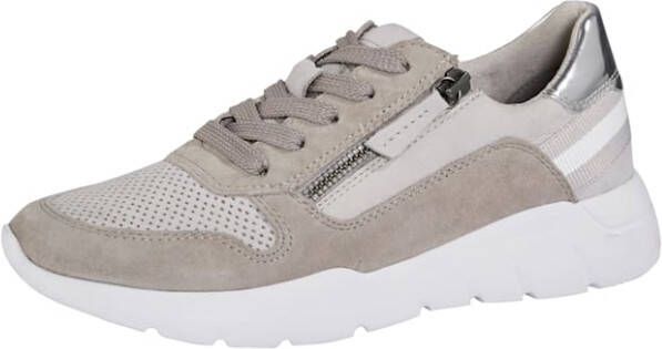 Jana Dames Sneaker 23728 202 Grijs Combi Wijdte H