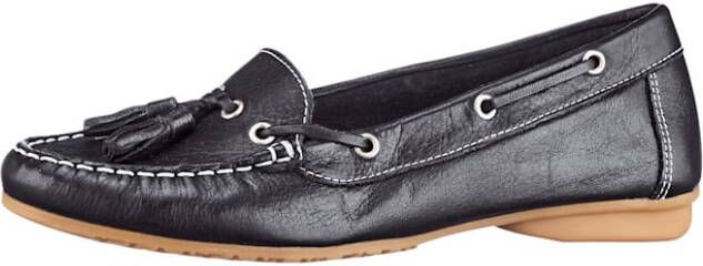 Liva Loop Mocassin met karakteristieke mocassinnaad Zwart