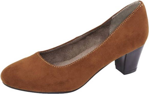 Liva Loop Pump in klassieke look Cognac - Schoenen.nl