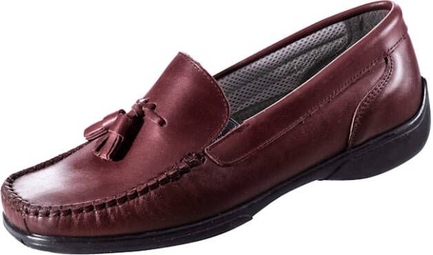 Naturläufer Mocassin met karakteristieke mocassinnaad Bordeaux Berry