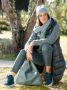 Studio W Hoge sneaker in modieuze stijl Petrol - Thumbnail 2