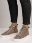 Studio W Hoge sneaker in modieuze stijl Taupe - Thumbnail 2