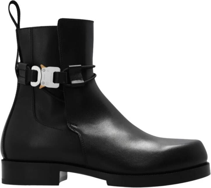 1017 Alyx 9SM Ankle boots with rollercoaster buckle Zwart Dames