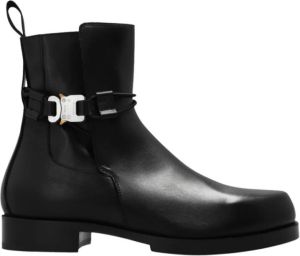 1017 Alyx 9SM Ankle boots with rollercoaster buckle Zwart Heren