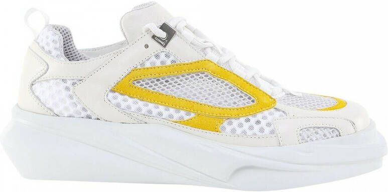 1017 Alyx 9SM Tweekleurige lederen wandel sneakers White Heren