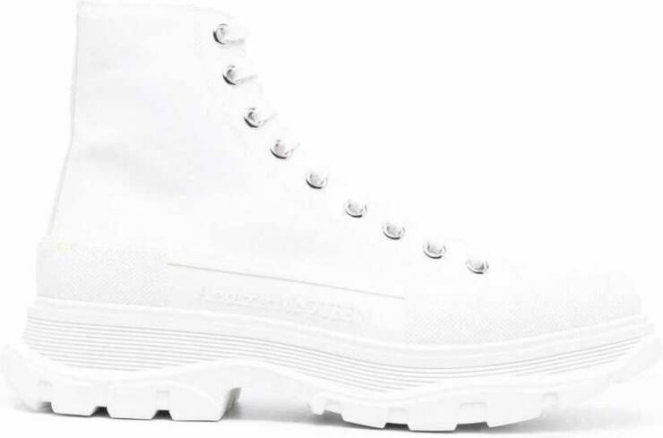 Alexander mcqueen Witte Tread Slick High-Top Sneakers White Heren