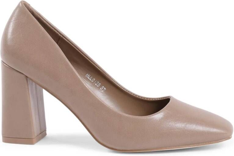 19v69 Italia Beige Synthetisch Leren Pump met 8 cm Hak Beige Dames - Foto 3