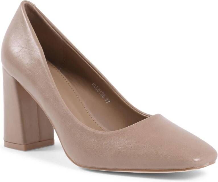19v69 Italia Beige Synthetisch Leren Pump met 8 cm Hak Beige Dames