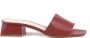 19v69 Italia Rode Leren Sandalen met 4 cm Hak Red Dames - Thumbnail 3