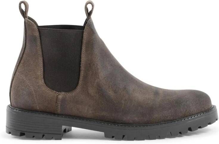 19v69 Italia Stijlvolle Suède Chelsea Boots met Rubberen Zool