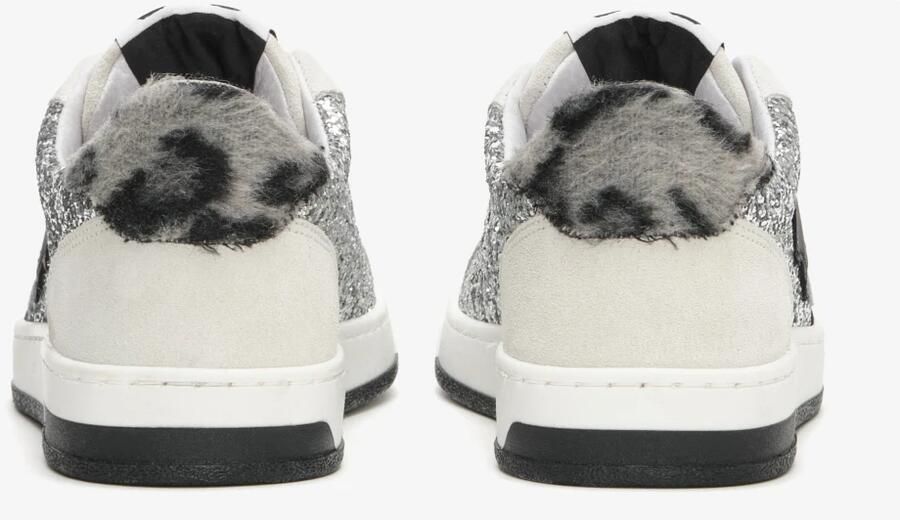 2Star Handgemaakte Italiaanse Sneakers Zilver Wit Luipaard - Foto 3