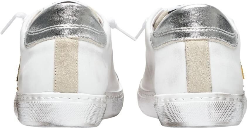 2Star Lage Sneakers in Wit-IJs-Goud-Zilver White Dames