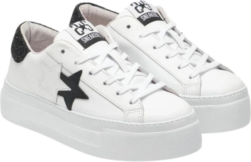 2Star Platform Star Leren Sneakers Elegant Comfort