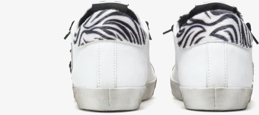 2Star Lage Sneakers in Wit Zebra Zwart Wit Dames - Foto 4