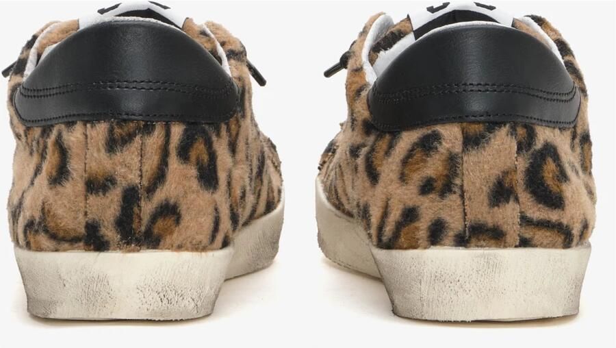 2Star Ecofur Maculato Bruine Sneaker met Zwarte Leren Details - Foto 4