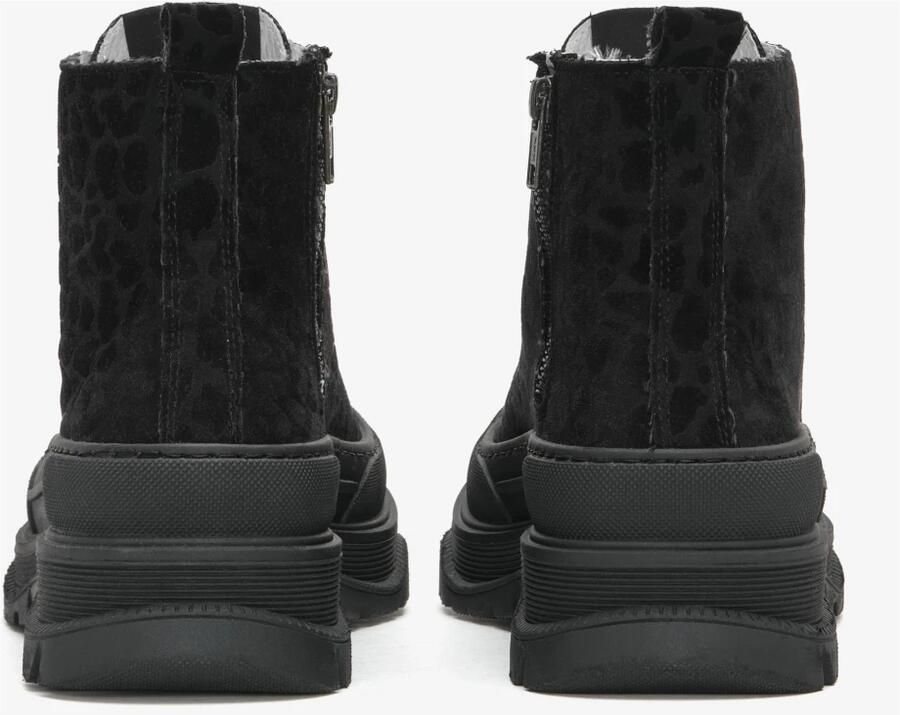 2Star Mid Star Sneaker in zwart luipaardprint - Foto 4