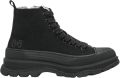 2Star Zwarte leren midster sneakers - Zwart