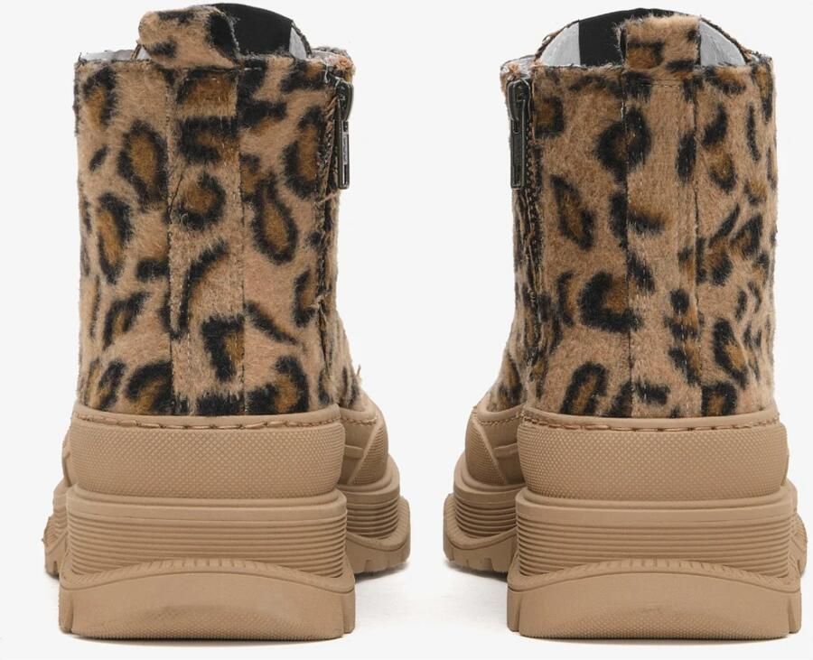 2Star Mid Star Ecofur Sneaker Bruin - Foto 3