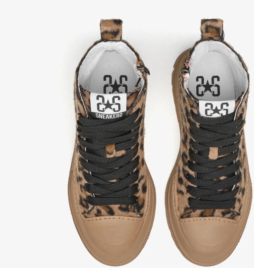 2Star Mid Star Ecofur Sneaker Bruin - Foto 2