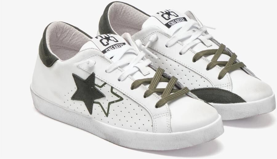 2Star Witte Leren Prime Star Sneakers