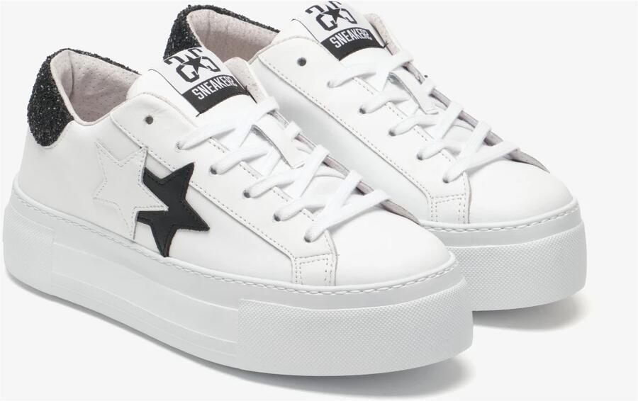 2Star Platform Star Leren Sneakers Elegant Comfort