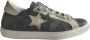 2Star Crackle Effect Lage Sneakers Grijs Mannen - Thumbnail 1