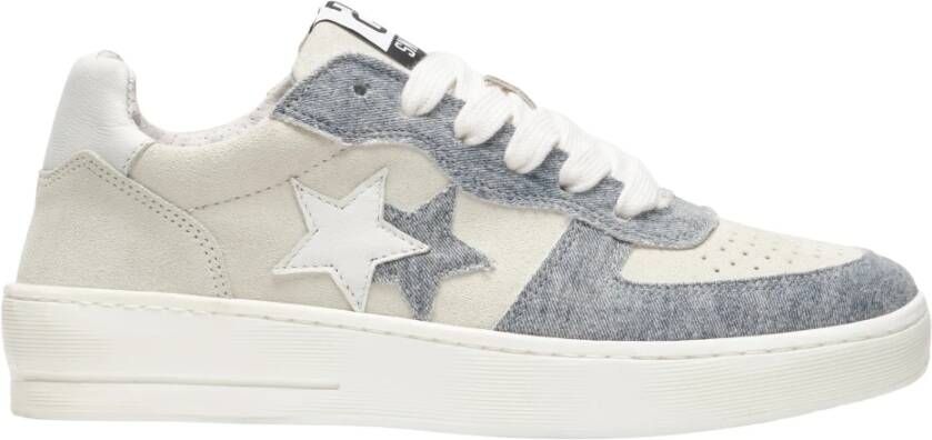 2Star Denim en Witte Padel Sneakers