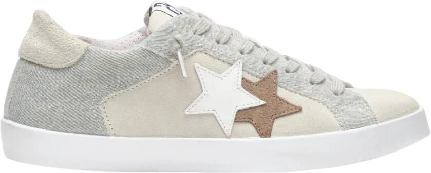 2Star Denim Star Sneakers met Witte Details