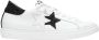 2Star Glitter Wit Leren Lage Sneakers - Thumbnail 1
