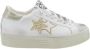 2Star Glitter Wit Leren Sneakers - Thumbnail 1