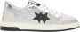 2Star Glitter Zilveren Sneaker met Zwarte Details - Thumbnail 1