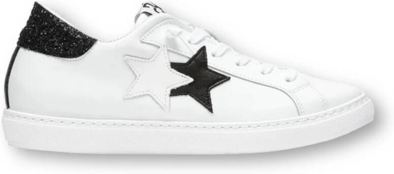 2Star Glitter Zwarte Sneakers One Star