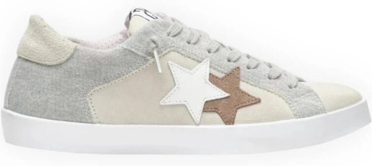 2Star Grijze Ster Bruine Sneaker