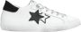 2Star Handgemaakte Italiaanse Leren Sneakers Zwart Wit - Thumbnail 1