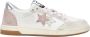 2Star Handgemaakte Italiaanse sneakers wit roze - Thumbnail 1