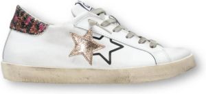 2Star Lage Sneakers Wit Goud Glittermulti Wit Dames