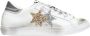 2Star Lage Sneakers in Wit-IJs-Goud-Zilver White Dames - Thumbnail 10