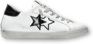 2Star Lage Wit Zwarte Sneakers Wit Dames